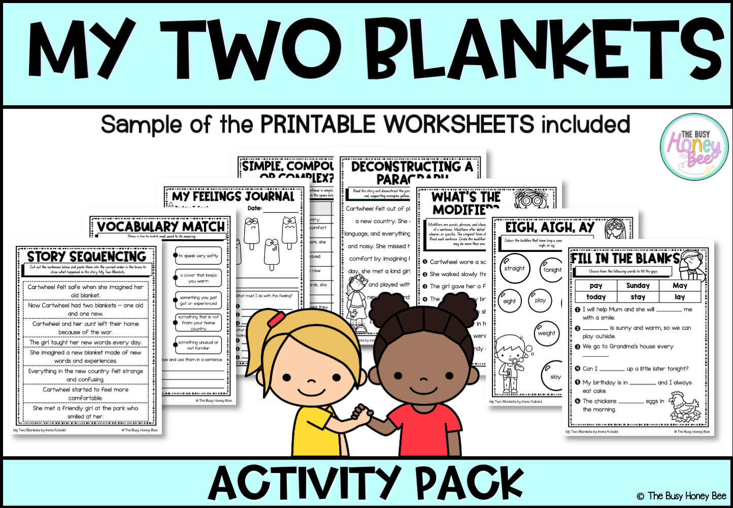 My Two Blankets by Irena Kobald Activity Pack - Activity Pack
