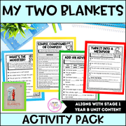My Two Blankets by Irena Kobald Activity Pack - Activity Pack