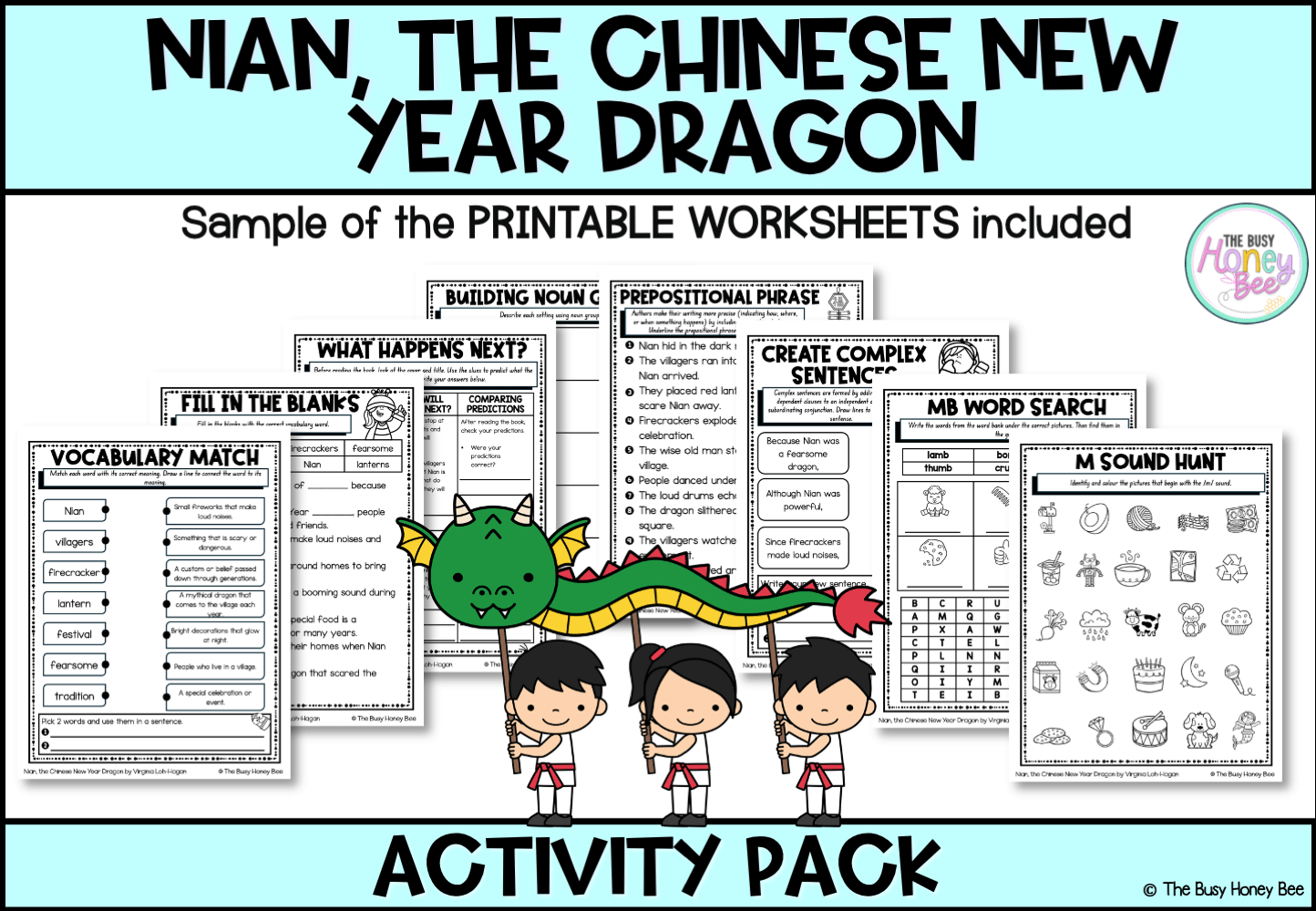 Nian, the Chinese New Year Dragon by Virginia Loh-Hagan Activity Pack -