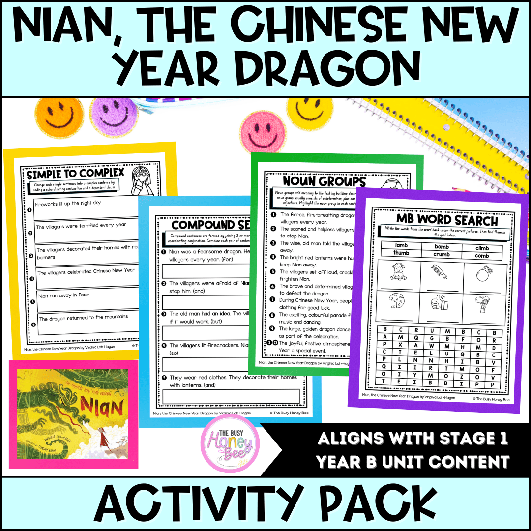 Nian, the Chinese New Year Dragon by Virginia Loh-Hagan Activity Pack -