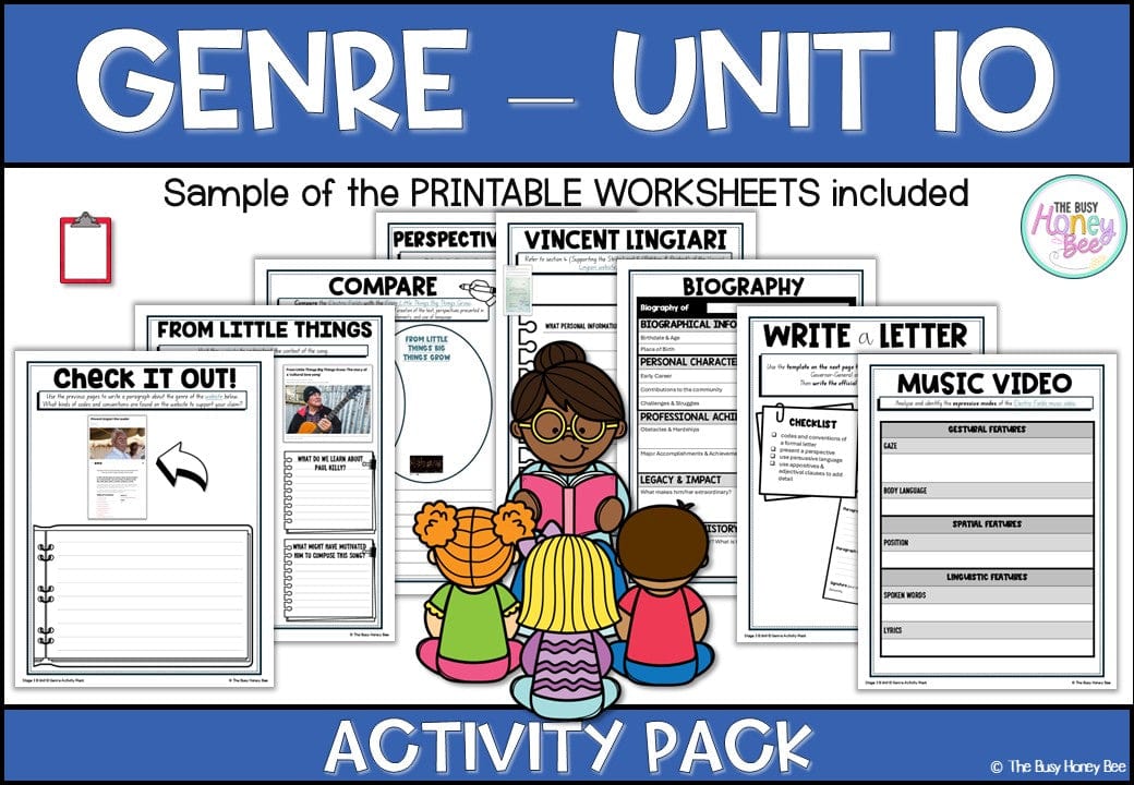 NSW Stage 3 Year B English Sample Unit of Work 10 Genre Activity Pack -