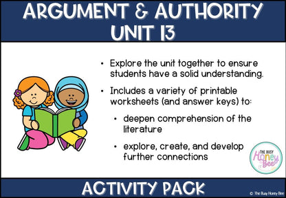 NSW Stage 3 Year B English Sample Unit of Work 13 Argument and Authority Activity Pack -
