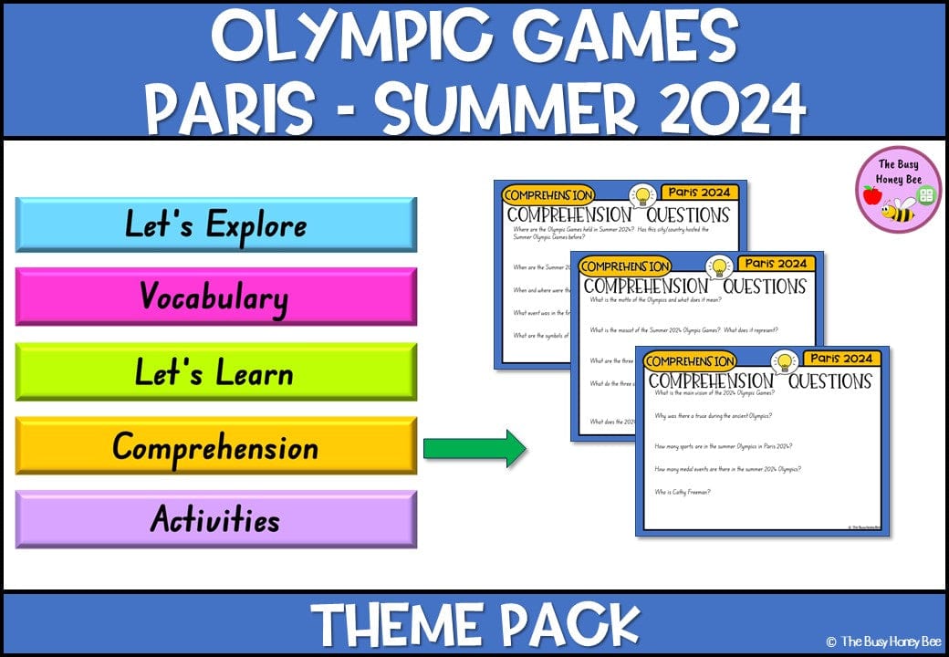 Olympics - Paris 2024 Theme Pack - Activity Pack