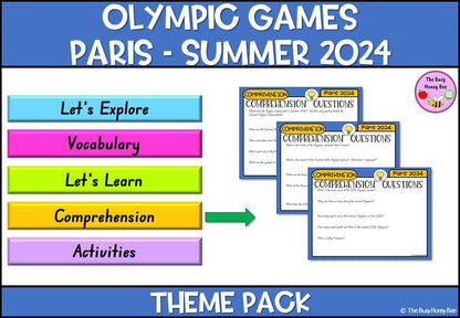Olympics - Paris 2024 Theme Pack - Activity Pack