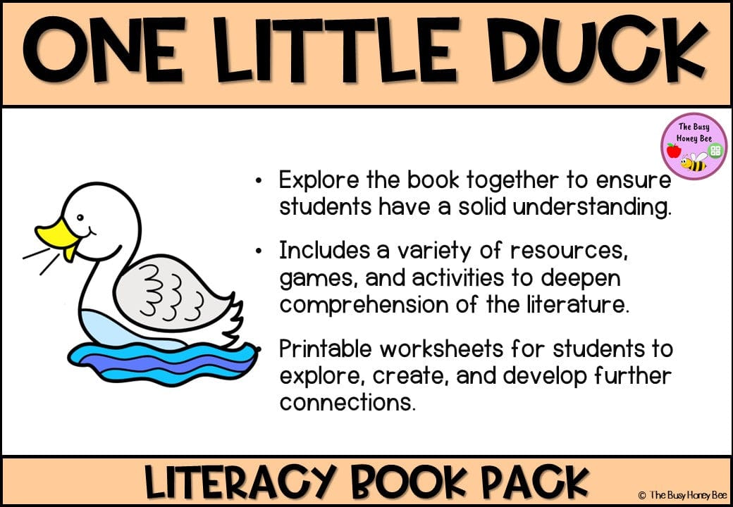One Little Duck - CBCA 2024 - Literacy Book Pack - Activity Pack