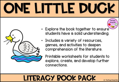 One Little Duck - CBCA 2024 - Literacy Book Pack - Activity Pack