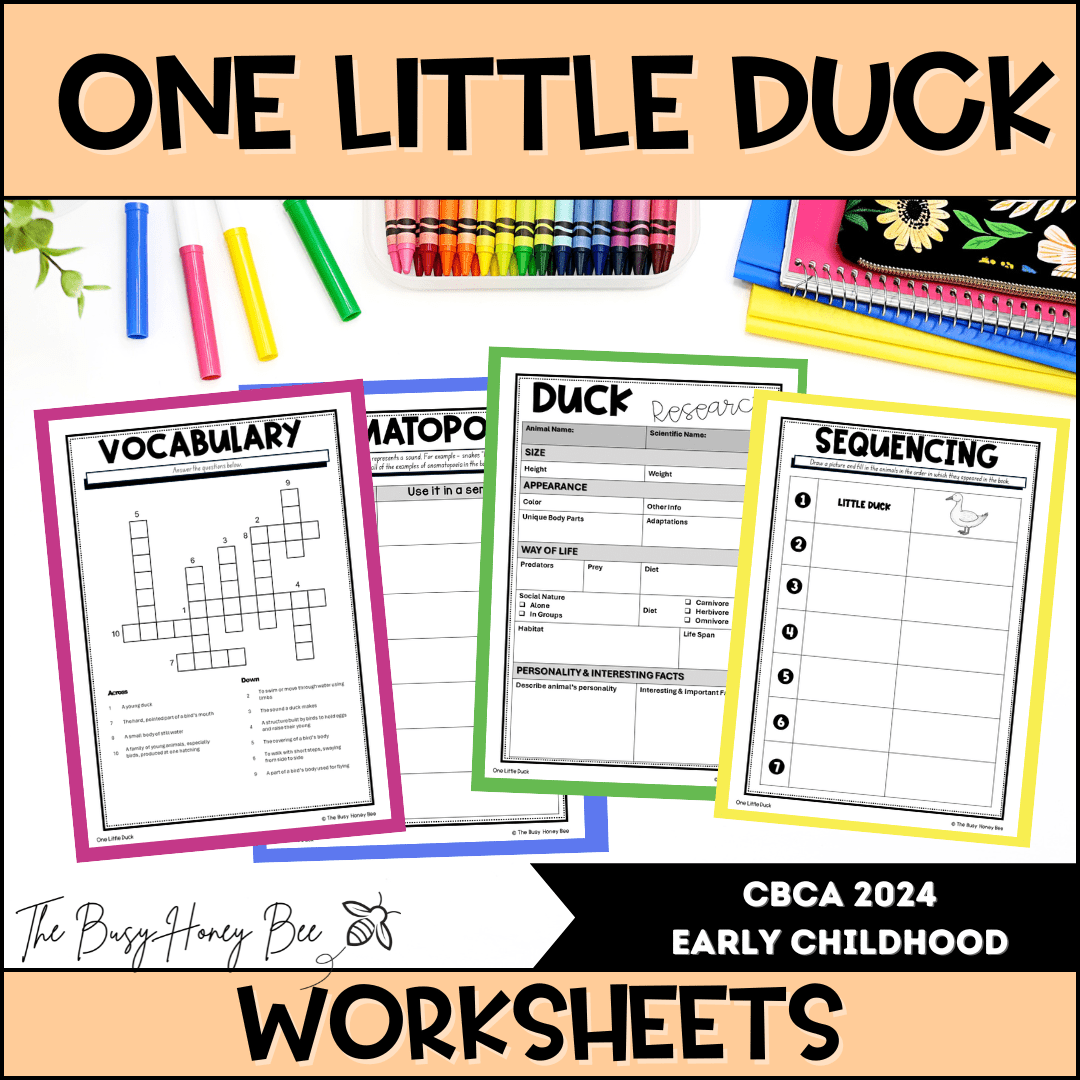 One Little Duck - CBCA 2024 - Literacy Book Pack - Activity Pack