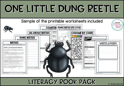 One Little Dung Beetle by Rhian Williams - CBCA 2025 - Literacy Book Pack - Activity Pack