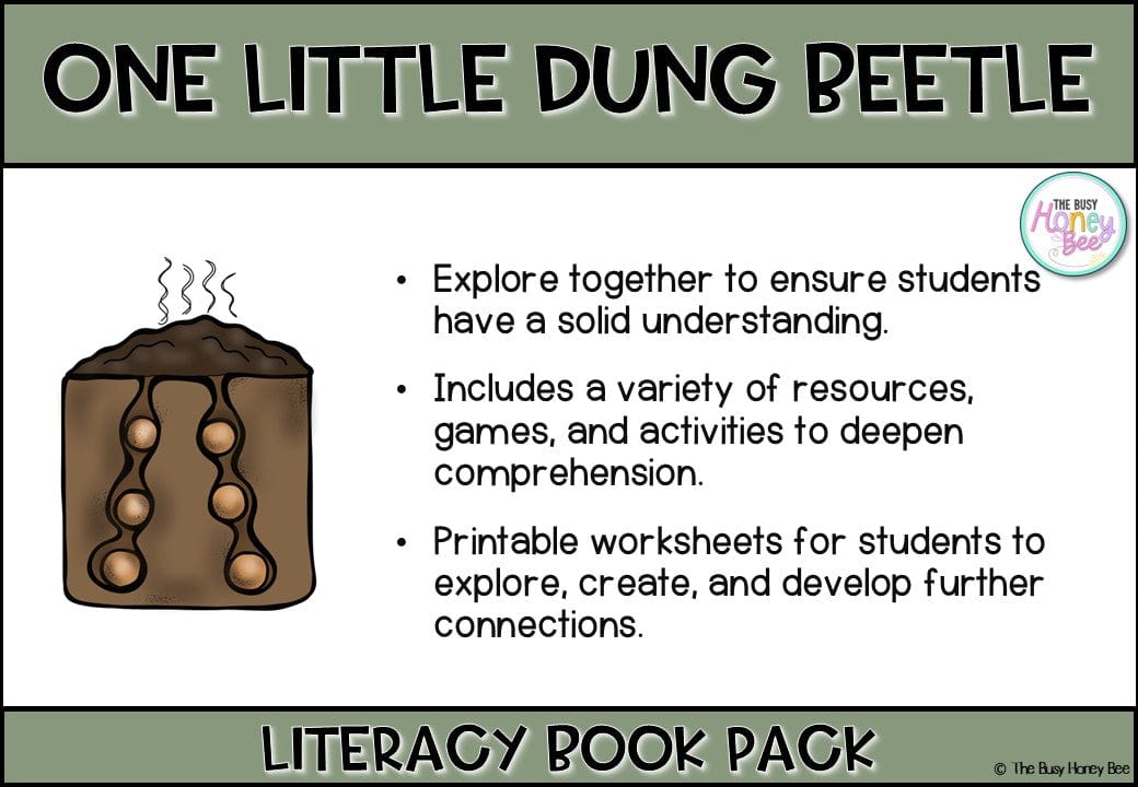 One Little Dung Beetle by Rhian Williams - CBCA 2025 - Literacy Book Pack - Activity Pack