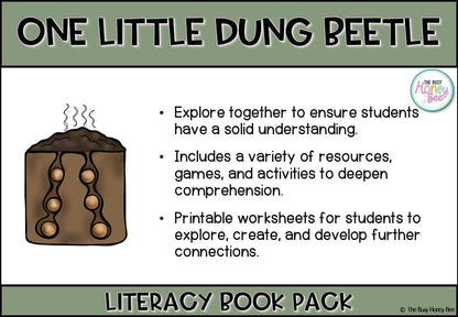 One Little Dung Beetle by Rhian Williams - CBCA 2025 - Literacy Book Pack - Activity Pack