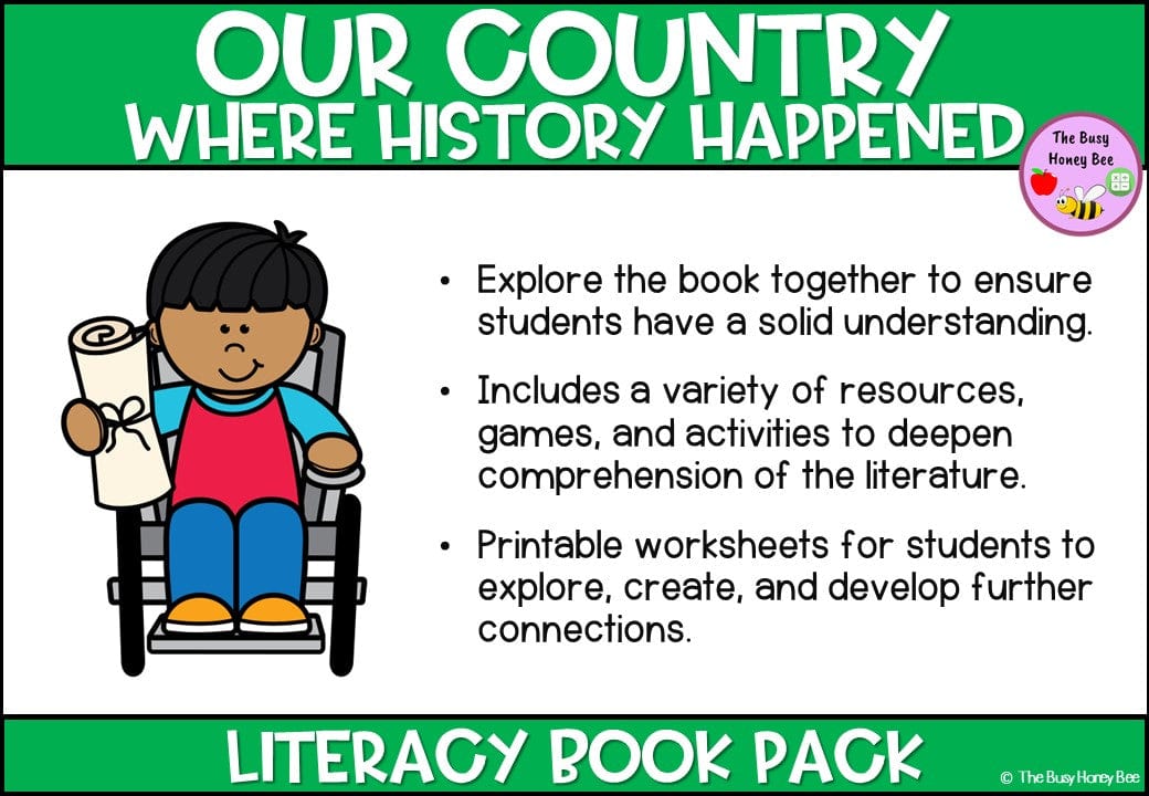 Our Country: Where History Happened - CBCA 2024 - Literacy Book Pack - Activity Pack