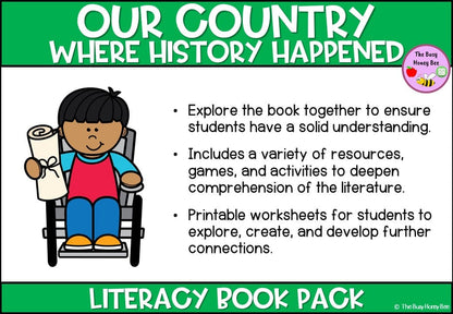 Our Country: Where History Happened - CBCA 2024 - Literacy Book Pack - Activity Pack