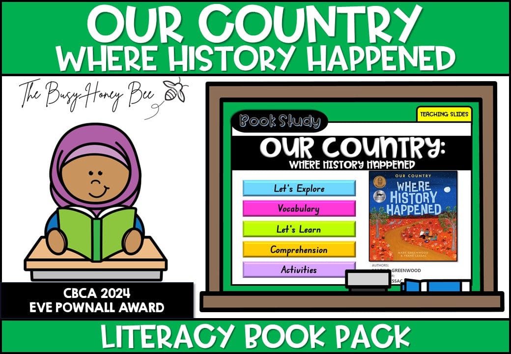 Our Country: Where History Happened - CBCA 2024 - Literacy Book Pack - Activity Pack