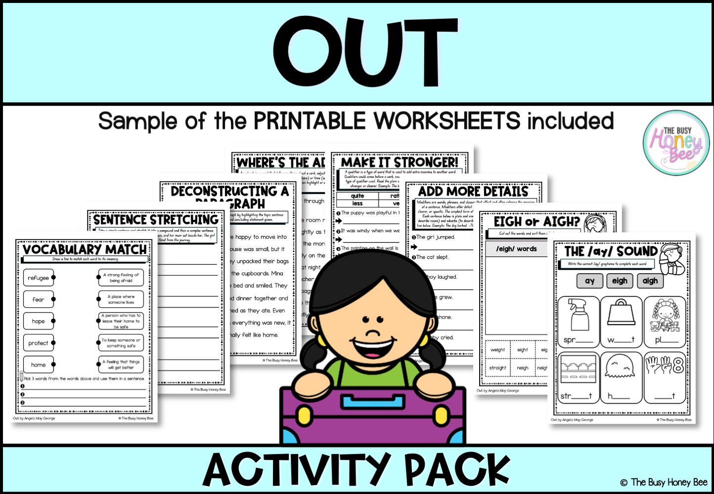 Out by Angela May George Activity Pack - Activity Pack