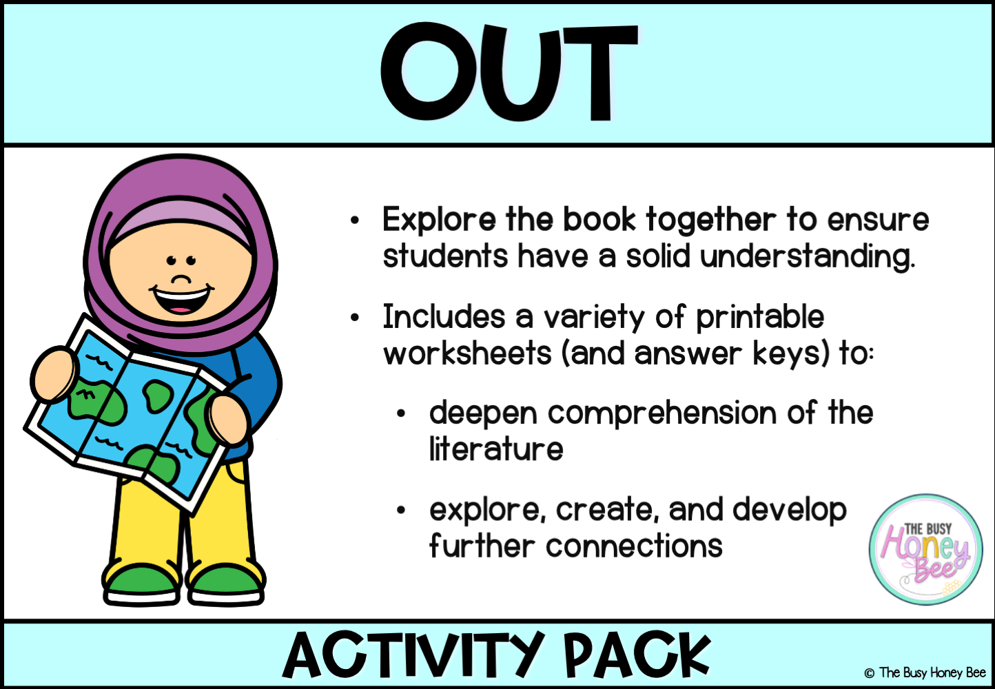 Out by Angela May George Activity Pack - Activity Pack