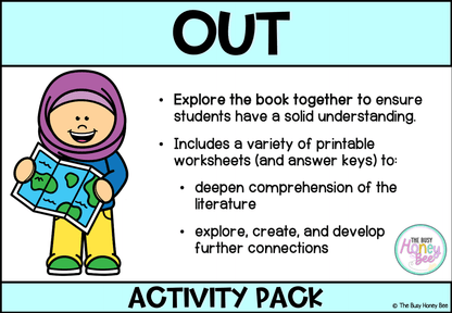 Out by Angela May George Activity Pack - Activity Pack