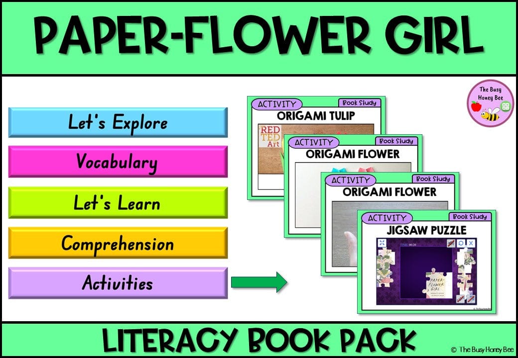 Paper Flower Girl - CBCA 2024 - Literacy Book Pack - Activity Pack
