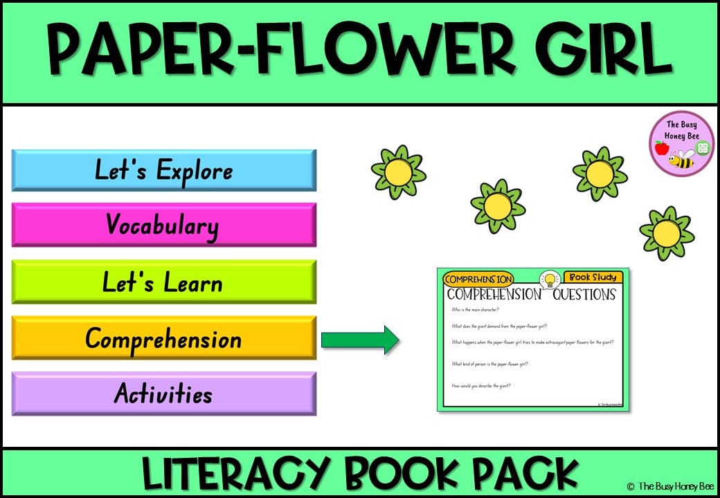 Paper Flower Girl - CBCA 2024 - Literacy Book Pack - Activity Pack