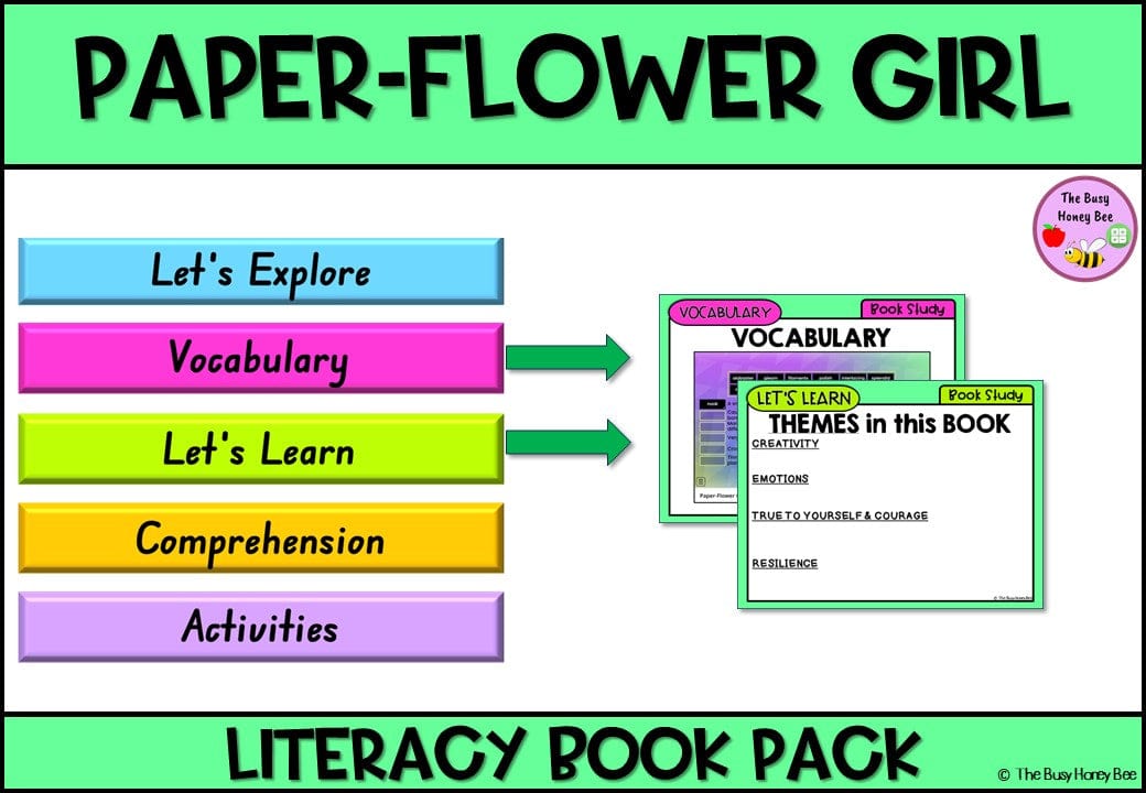 Paper Flower Girl - CBCA 2024 - Literacy Book Pack - Activity Pack
