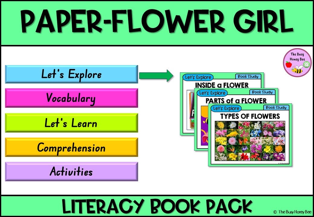 Paper Flower Girl - CBCA 2024 - Literacy Book Pack - Activity Pack