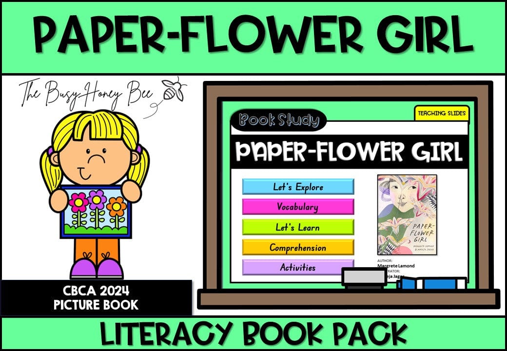 Paper Flower Girl - CBCA 2024 - Literacy Book Pack - Activity Pack