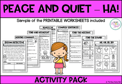 ‘Peace and Quiet – Ha!’ by Sue Murray Activity Pack - Activity Pack