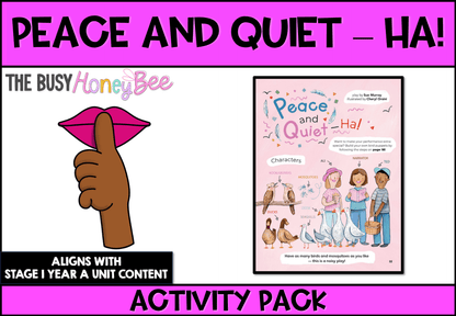 ‘Peace and Quiet – Ha!’ by Sue Murray Activity Pack - Activity Pack