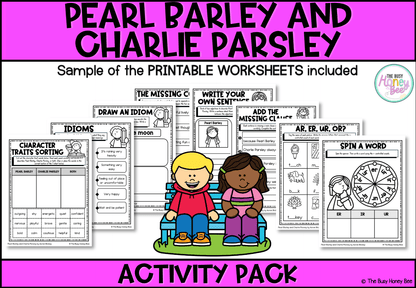 Pearl Barley and Charlie Parsley by Aaron Blabey Activity Pack - Activity Pack