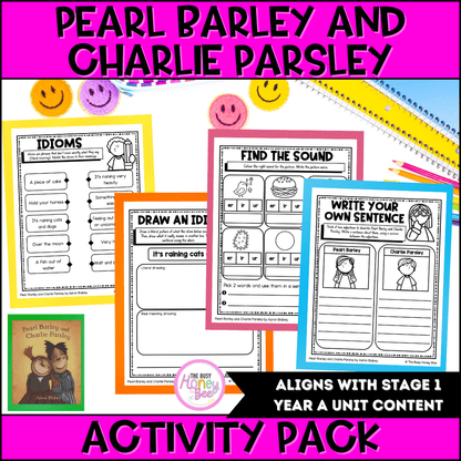Pearl Barley and Charlie Parsley by Aaron Blabey Activity Pack - Activity Pack