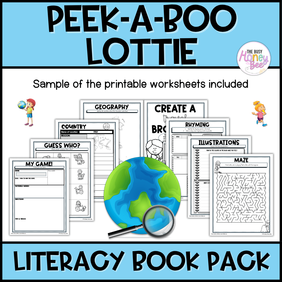 Peek-a-Boo Lottie, Kristen Willis - CBCA 2025 - Literacy Book Pack - Activity Pack