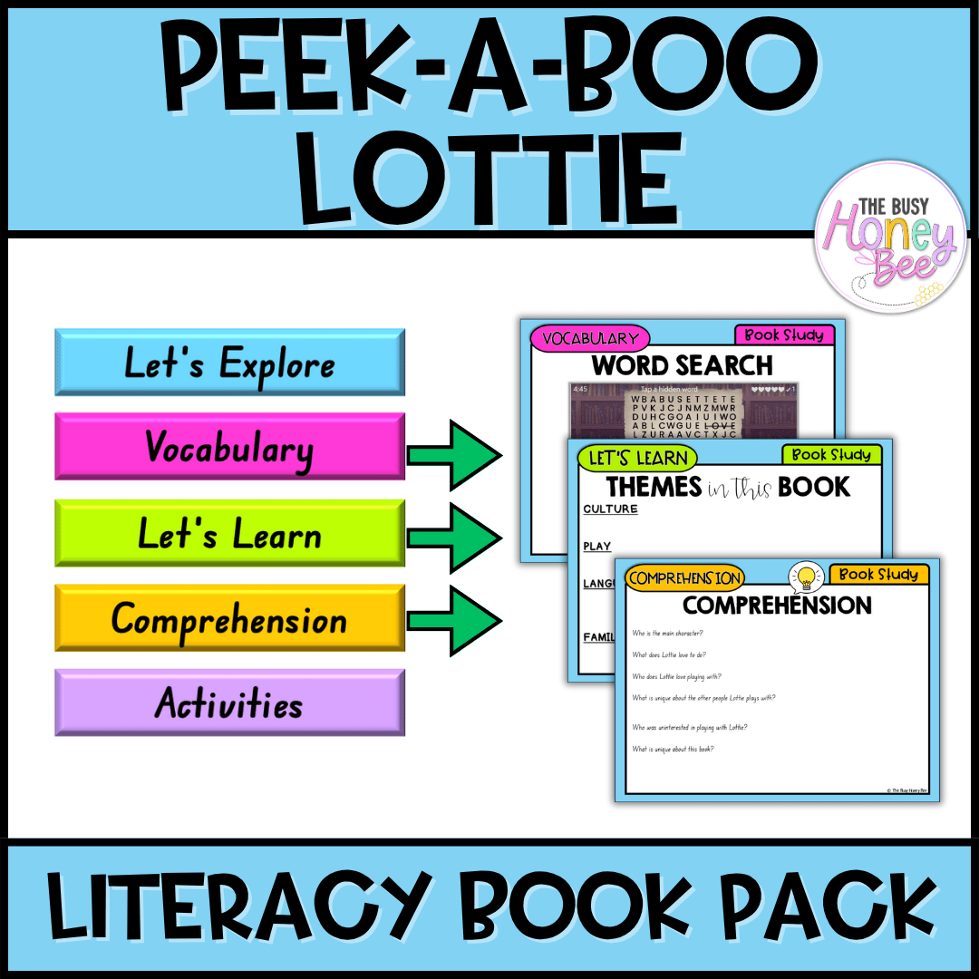Peek-a-Boo Lottie, Kristen Willis - CBCA 2025 - Literacy Book Pack - Activity Pack