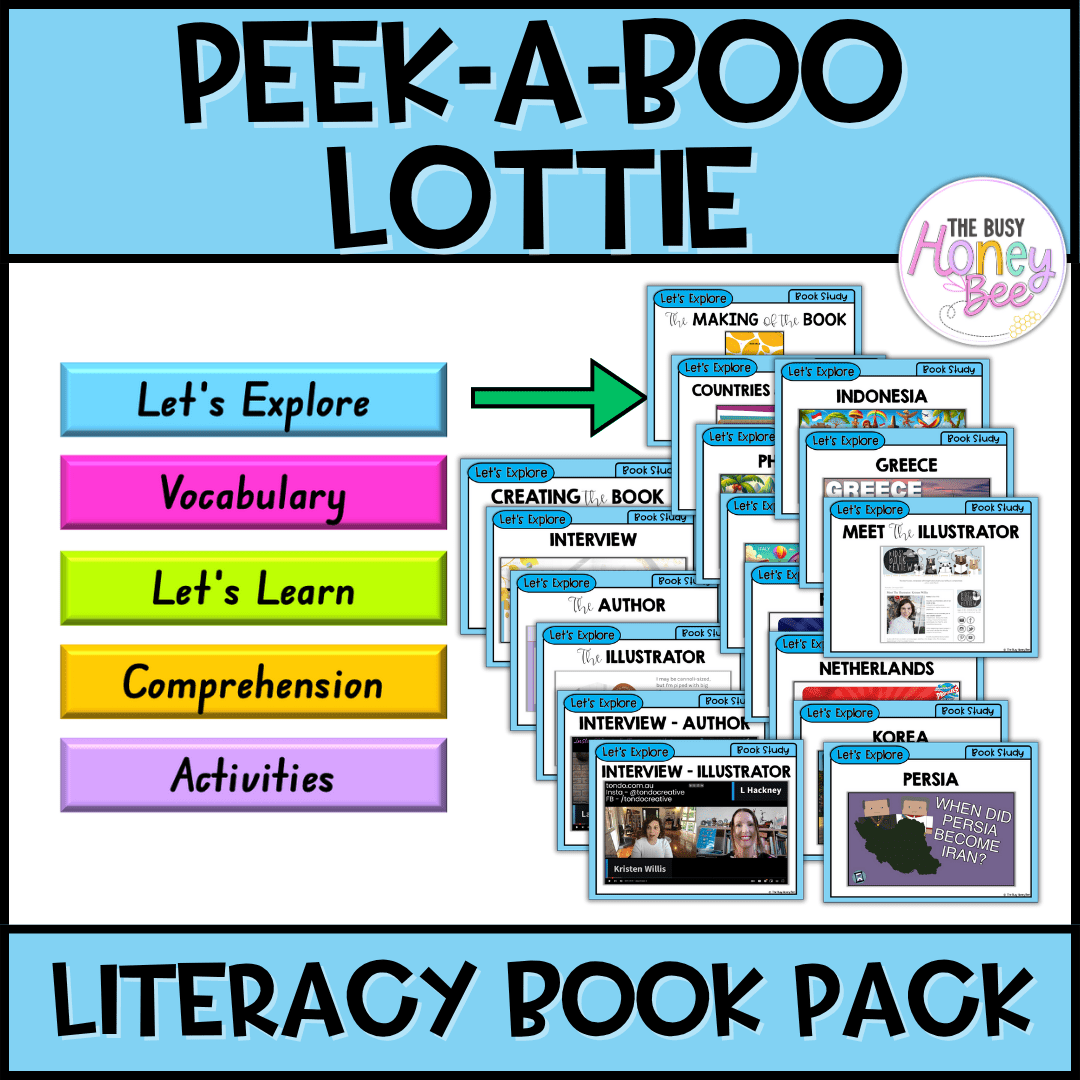 Peek-a-Boo Lottie, Kristen Willis - CBCA 2025 - Literacy Book Pack - Activity Pack