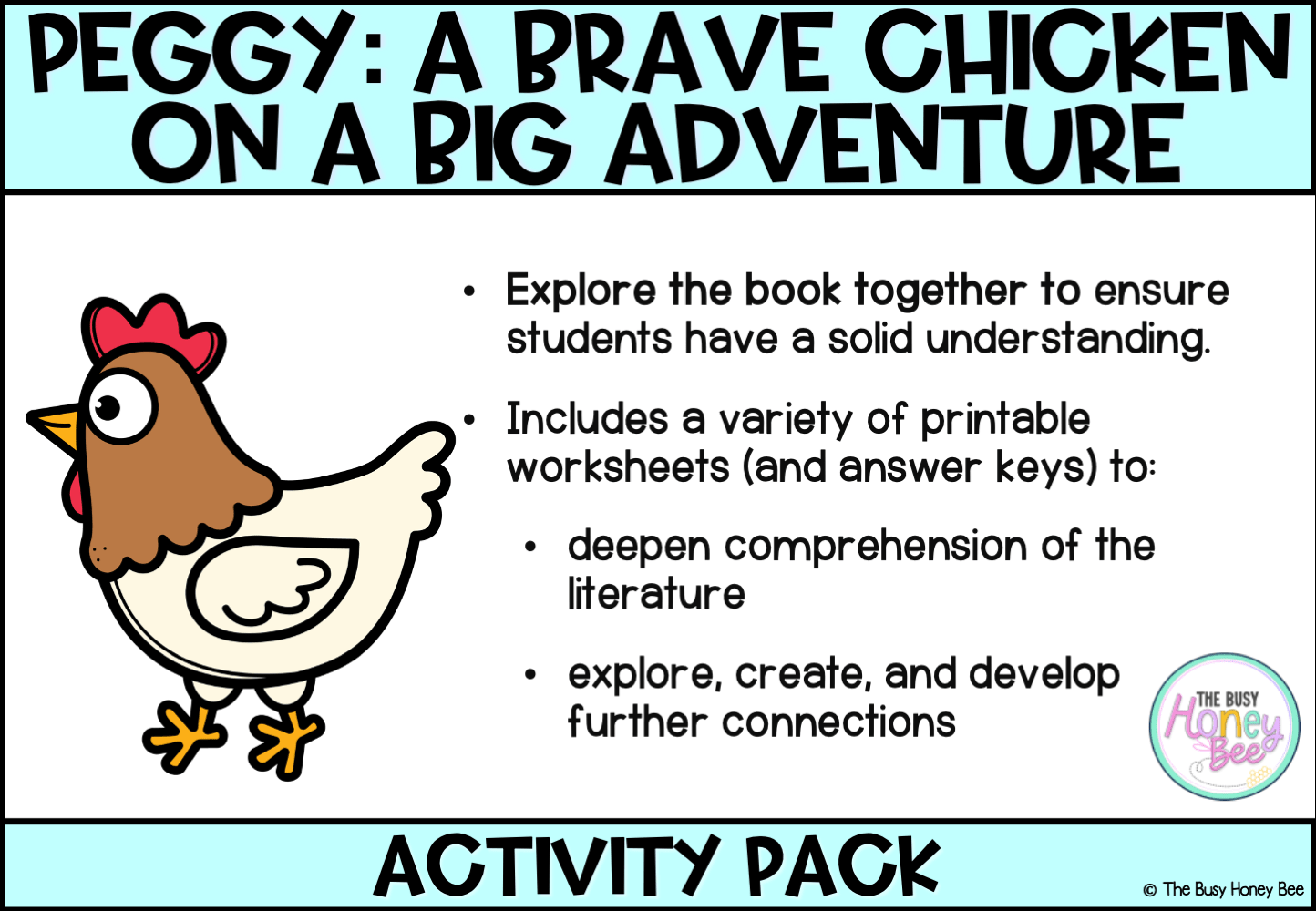 Peggy: A Brave Chicken on a Big Adventure Activity Pack - Activity Pack