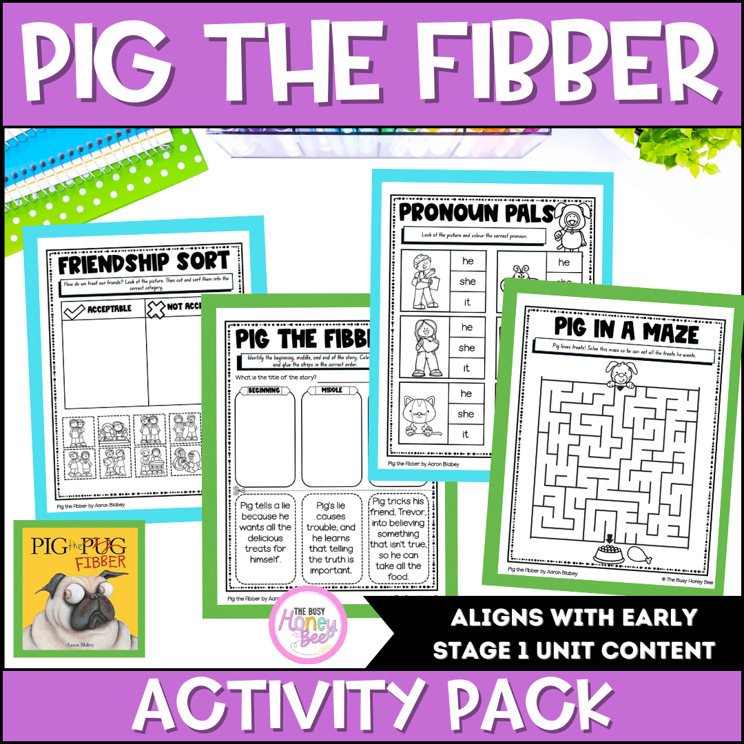 Pig the Fibber Activity Pack - Activity Pack