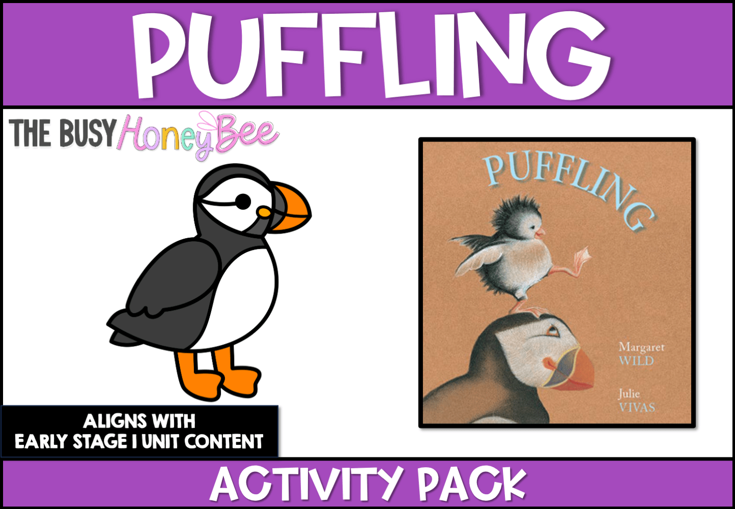 Puffling by Margaret Wild Activity Pack - Activity Pack