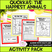 Quokkas: The Happiest Animals Activity Pack - Activity Pack