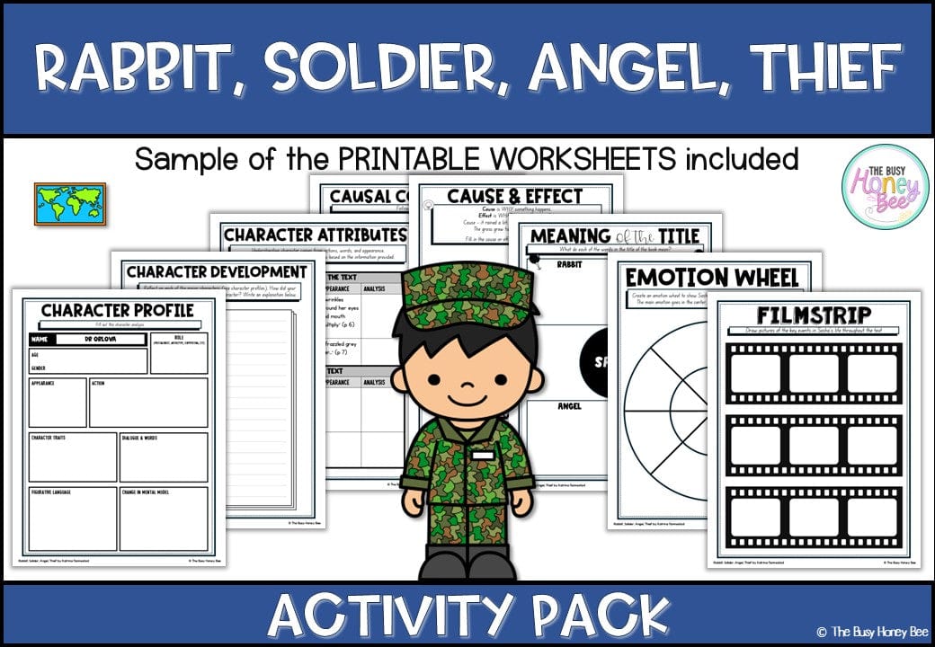 Rabbit, Soldier, Angel, Thief Unit 11 Activity Pack -