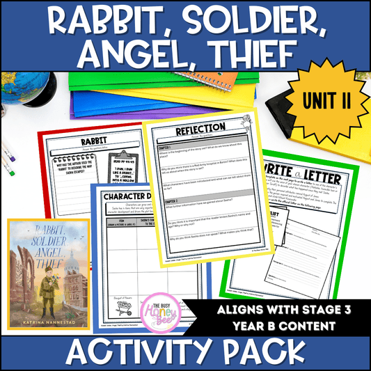 Rabbit, Soldier, Angel, Thief Unit 11 Activity Pack -