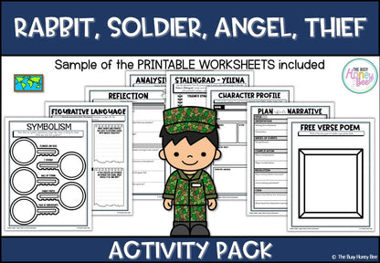 Rabbit, Soldier, Angel, Thief Unit 12 Activity Pack -