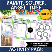 Rabbit, Soldier, Angel, Thief Unit 12 Activity Pack -