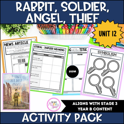 Rabbit, Soldier, Angel, Thief Unit 12 Activity Pack -