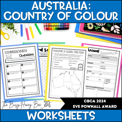 Australia Country of Colour - CBCA 2024 - Literacy Book Pack