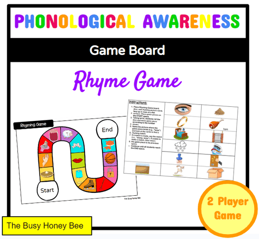 Rhyming Board Game - Literacy Centre