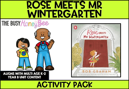 Rose Meets Mr Wintergarten by Bob Graham Activity Pack - Activity Pack