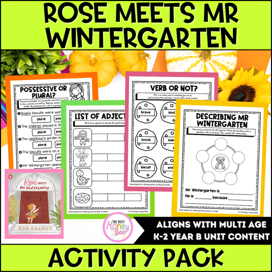 Rose Meets Mr Wintergarten by Bob Graham Activity Pack - Activity Pack
