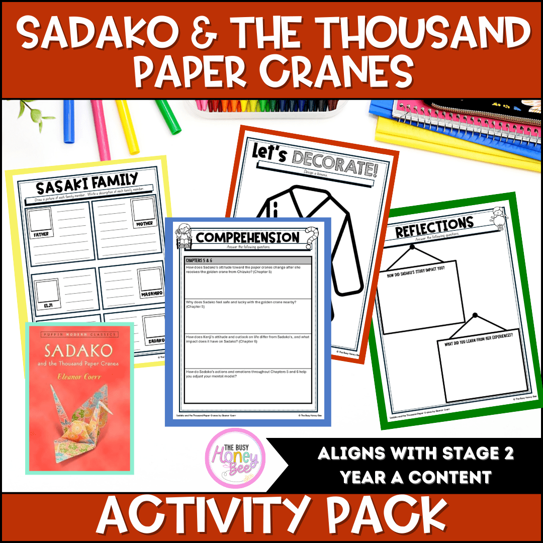 Sadako and the Thousand Paper Cranes Activity Pack -