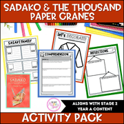 Sadako and the Thousand Paper Cranes Activity Pack -