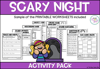 Scary Night by Lesley Gibbes Activity Pack - Activity Pack