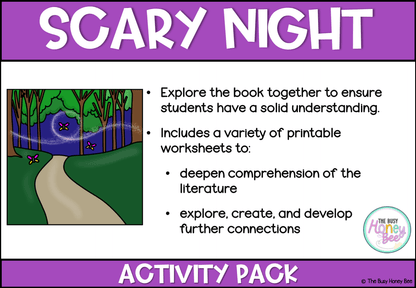 Scary Night by Lesley Gibbes Activity Pack - Activity Pack