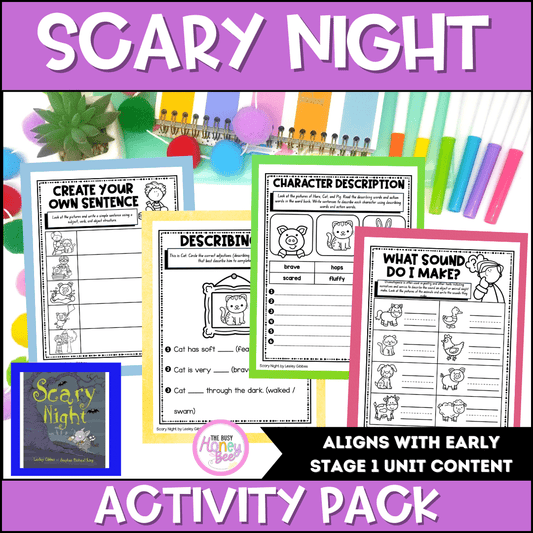 Scary Night by Lesley Gibbes Activity Pack - Activity Pack